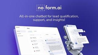 NoForm Lifetime Deal - AI Sales Assistant for your website