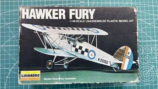 Lindberg Hawker Fury 1/48 Scale Model Aircraft