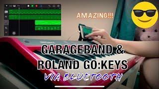 #garageband GARAGEBAND X ROLAND GO:KEYS via BLUETOOTH connectivity THIS IS THE FUTURE OF MUSIC!