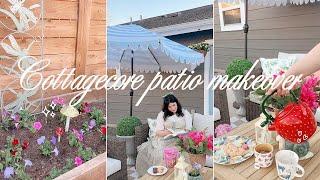 Cottagecore Patio Makeover  gardening, paintin, decorating & whimsical decor!