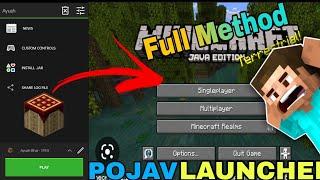 (POJAV LAUNCHER) = Real java edition  || how to play java in Android || #viral #minecraft