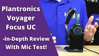 Plantronics Voyager Focus UC  In Depth Review With Mic Test!