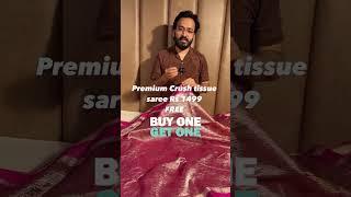  2 Premium banarasi crush Sarees at just ₹1499?