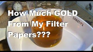 How To Recover The GOLD From Used Filter Papers Pt2