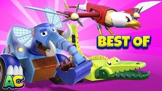 The Best of RESCUE cartoons- cartoons for kids with trucks & animals