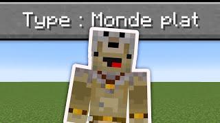 Est-ce possible de Finir Minecraft sur un Monde PLAT