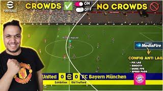 CONFIG eFootball 25 Mobile Patch No Crowds  How To Install Config eFootball 2025 Mobile No Lag