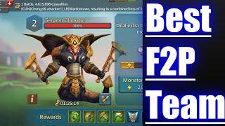 Lords mobile new monster Serpent Gladiator best f2p team