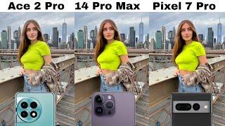 OnePlus Ace 2 Pro vs Iphone 14 Pro Max vs Google Pixel 7 Pro Camera Test Comparison