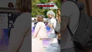 Ranking UFC FIGHTERS Real LIFE ENCOUNTERS ( Part 2 )  #shorts