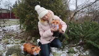 Fox cubs realistic toys (made to order)