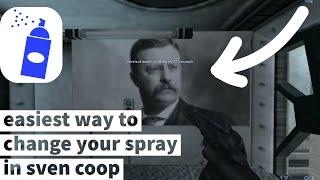 how to change spray in sven coop