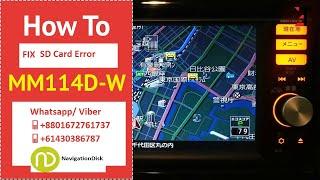 NISSAN MM114D-A Juke / Xtrail SD map Card Error Solution Fix by NavigationDisk