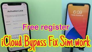 iPhone X ios14.2 iCloud Activation Bypass Fix Sim - Notifications - App store - Restart