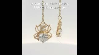 Ohrstecker aus Rotgold 585° mit Zirkonia!  #rotgold #jewelry #eleganz #585 #fashion