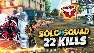 I Became Headshot Machine in SOLO Vs SQUAD 22 kills - Badge99
