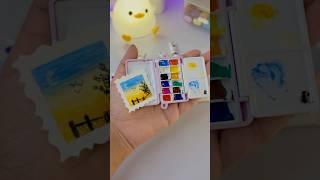 World’s smallest palette   #minipalette #miniature #mini #minipainting #acrylicpainting