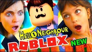 Roblox ПРИВЕТ СОСЕД ПРИШЕЛ в Реальной Жизни Hello Neighbor РОБЛОКС Валеришка Для детей kids children