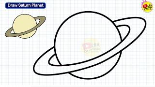 How To Draw Saturn Planet | LBA Drawings