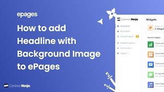 How to add a Headline with Background Image to ePages