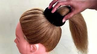 Bun Hairstyles For Medium Hair | Easy Bun Hairstyles with Trick for Wedding & party | prom Hairstyle