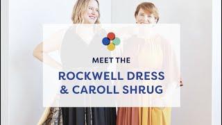 Meet the Rockwell Dress and Caroll Shrug! Cashmerette Club sewing patterns for November 2022