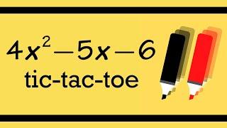 Factoring a Trinomial with the Tic Tac Toe method | bprp fast