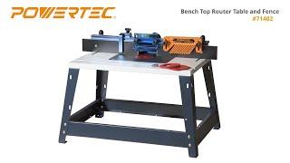 Bench Top Router Table and Fence Set POWERTEC (71402) - Woodworking Tools & Accessories