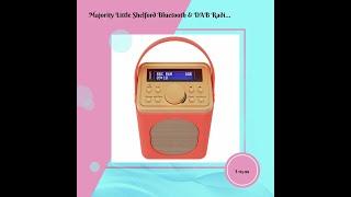 Majority Little Shelford Bluetooth & DAB Radio with Bluetooth-Red