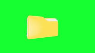 Folder Green Screen Video - Stock Video Footage - No Copyright Animated Videos