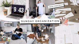 Sunday Organizing! Cleaning & Starting A NEW Project