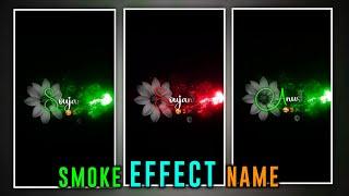 Instagram Reels Name Art Editing | Instagram Trending Smoke Effect Name Video Editing Telugu