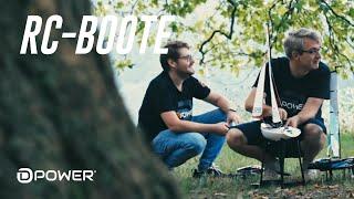 D-Power RC-Boote am Decksteiner Weiher (Maverick, Monstar, RapidCat, Windliner)