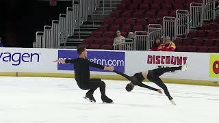 Audrey Shin & Balazs Nagy | Pairs Practice | 2025 Prevagen U.S. Figure Skating Championships