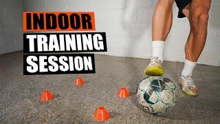 FULL Tight Space Training Session... How a Pro Footballer Trains in 5x5 Yards of Space