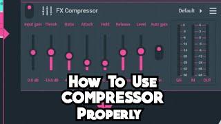 How To use compressor properly on fl Studio Mobile. (Audio mixing part 2)