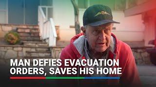 Meet the Palisades resident who defied evacuation orders and saved his home | ABS-CBN News