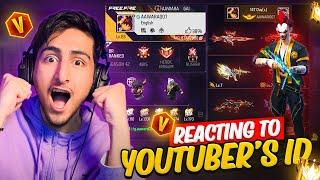 Reacting To Youtuber’s IDsAnd Rating ThemGood Or Bad [A_s Gaming] - Free Fire India