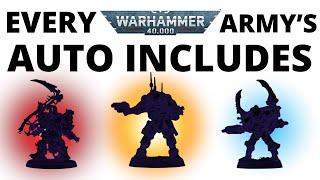 Every Warhammer 40K Faction's Auto-Include Units?