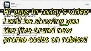 ALL 5 BRAND NEW ROBLOX PROMO CODES! HAPPY CAMPER, NEAPOLITAN CROWN, ELEVENS JUMPER, RATS, MIKES BIKE