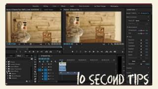 10 Second Tips: Creating Split Screen in Premiere Pro CC