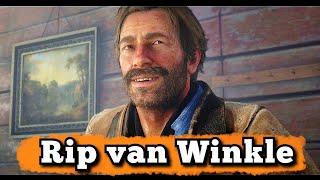 The only time Arthur uses the fake name Rip Van Winkle - RDR2