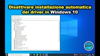 Disattivare l'installazione automatica dei driver in Windows 10