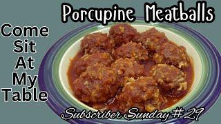 Porcupine Meatballs- Easy to Make - A Slightly Different Version of a Traditional Meatball