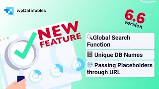 NEW UPDATE: wpDataTables 6.6 version Tables and Charts WordPress Plugin