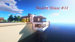 Minecraft: How To Build a Modern House Tutorial(Building Tutorial) (#14) | 마인크래프트 건축, 집 짓기, 인테리어