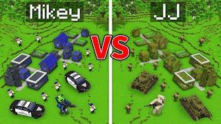 Mikey FBI vs JJ MILITARY Village Survival Battle in Minecraft (Maizen)