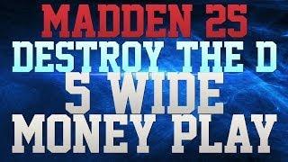 MADDEN 25 TIPS - MADDEN 25 MONEY PLAY!! - 5 WIDE MONEY PLAY - SAINTS FORK - DESTROY COVERAGES