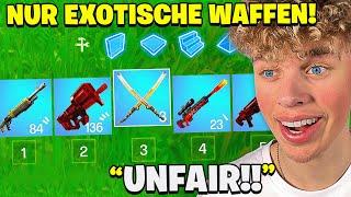 FORTNITE, aber NUR *EXOTISCHEN* LOOT verwenden Challenge! 