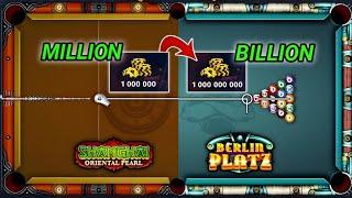 1 Billion = One Video | MILLION TO BILLION -  8 ball pool - unknown gamer 8bp